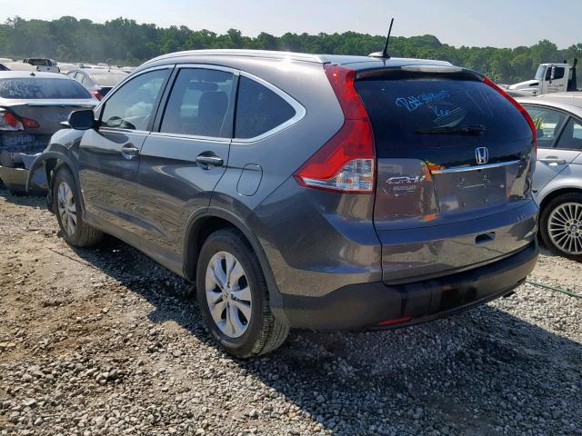 2HKRM3H72EH529331 - 2014 HONDA CR-V EXL GRAY photo 3