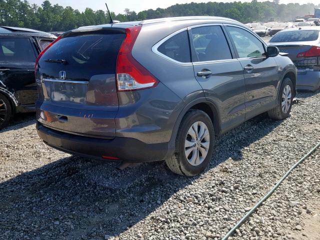 2HKRM3H72EH529331 - 2014 HONDA CR-V EXL GRAY photo 4