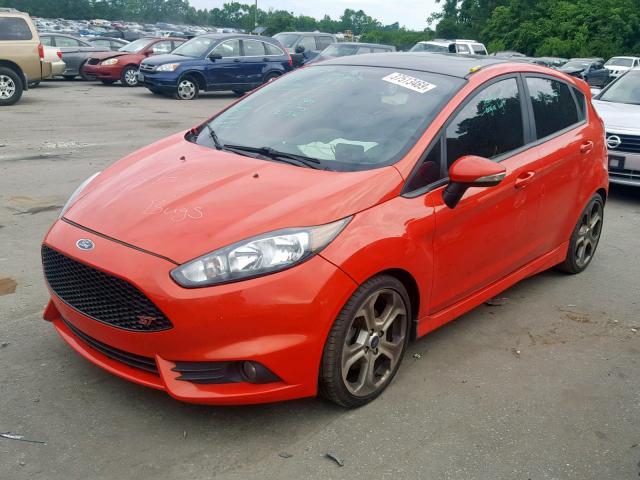 3FADP4GX1GM148467 - 2016 FORD FIESTA ST ORANGE photo 2