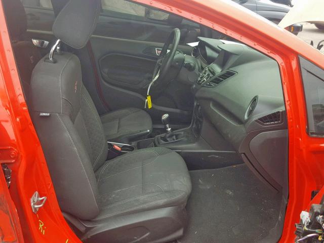 3FADP4GX1GM148467 - 2016 FORD FIESTA ST ORANGE photo 5