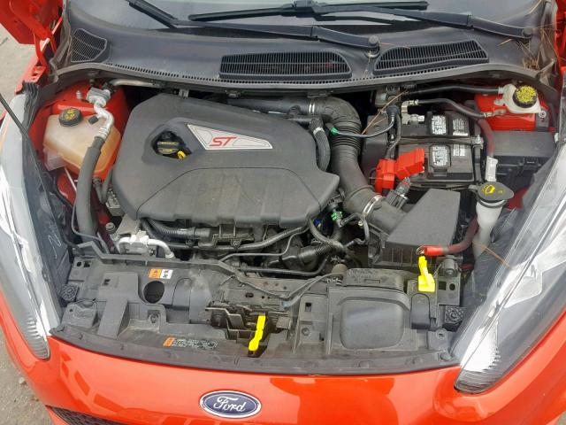 3FADP4GX1GM148467 - 2016 FORD FIESTA ST ORANGE photo 7