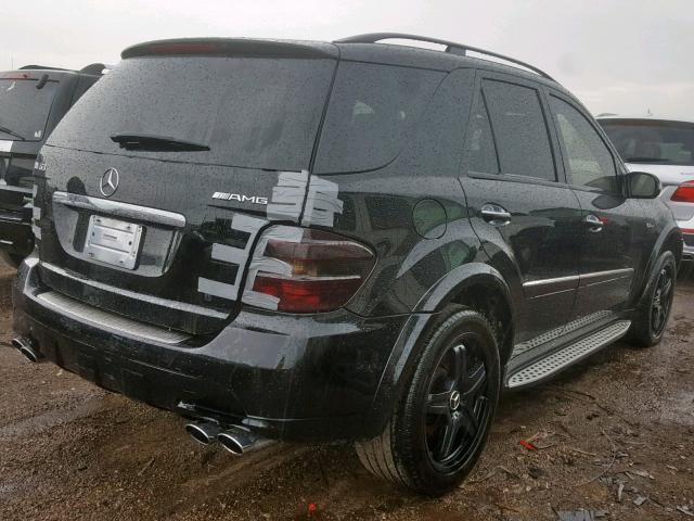 4JGBB77E68A330756 - 2008 MERCEDES-BENZ ML 63 AMG BLACK photo 4