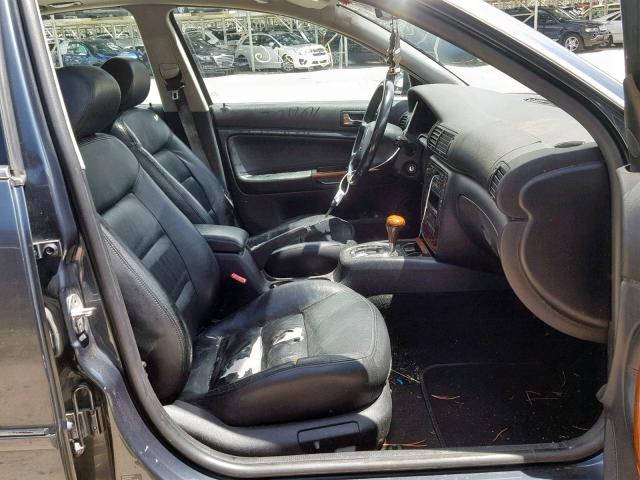 WVWTH63B51E185625 - 2001 VOLKSWAGEN PASSAT GLX 灰色 照片 5