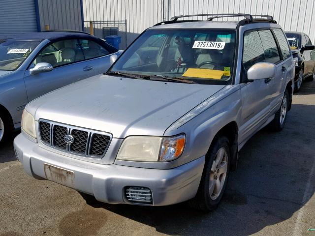 JF1SF65642H702596 - 2002 SUBARU FORESTER S ვერცხლისფერი ფოტო 2