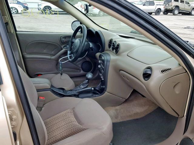 1G2NF52E23M515318 - 2003 PONTIAC GRAND AM S GOLD photo 5