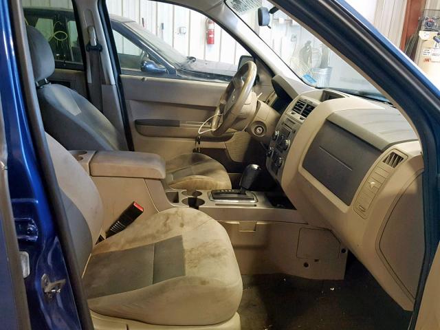 1FMCU931X8KA44822 - 2008 FORD ESCAPE XLT BLUE photo 5