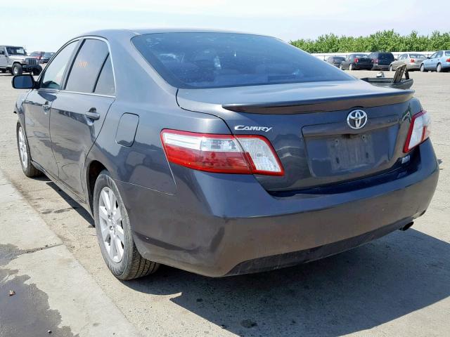 4T1BB46K09U072756 - 2009 TOYOTA CAMRY HYBR CHARCOAL photo 3