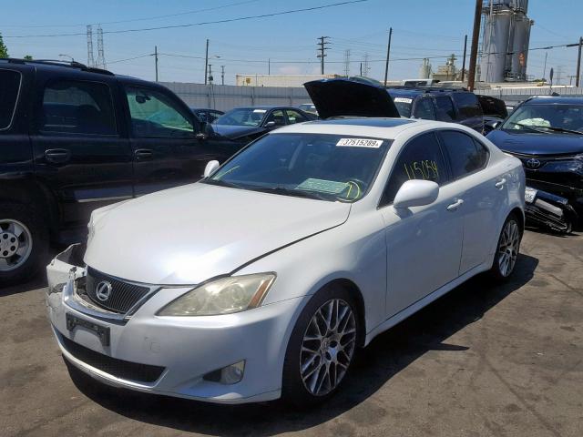 JTHBK262585080402 - 2008 LEXUS IS 250 WHITE photo 2