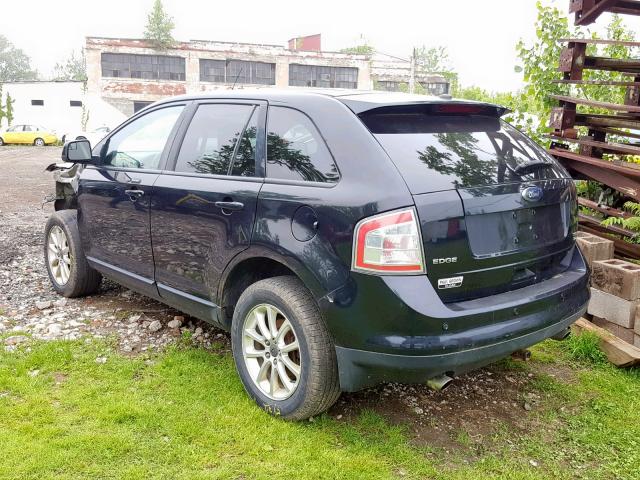 2FMDK4JC9ABA15538 - 2010 FORD EDGE SEL BLACK photo 3