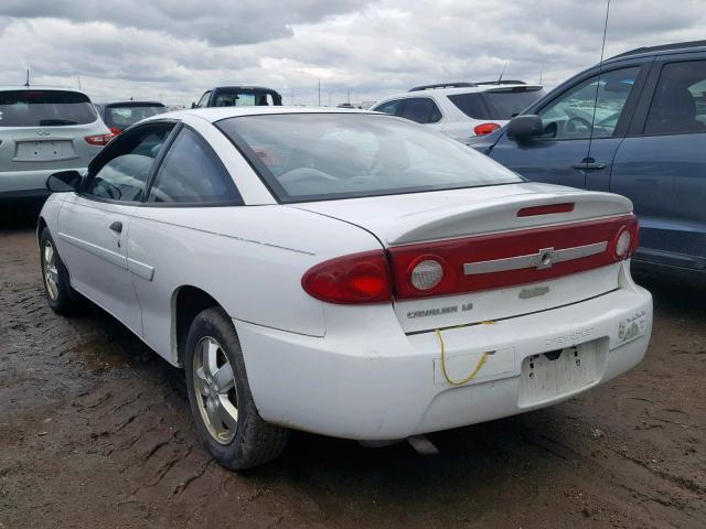 1G1JF12F037246142 - 2003 CHEVROLET CAVALIER L WHITE photo 3