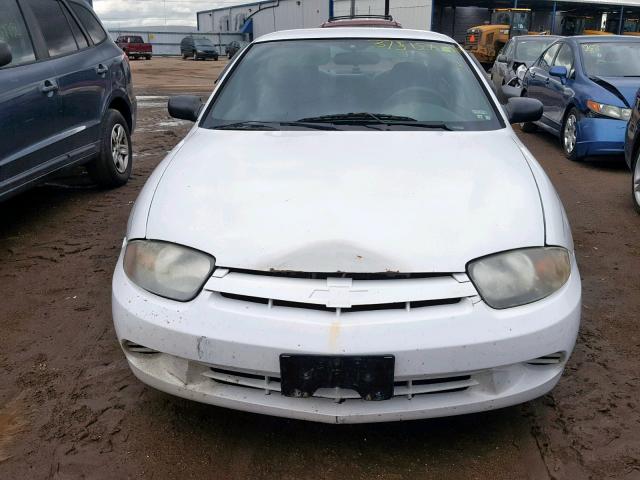 1G1JF12F037246142 - 2003 CHEVROLET CAVALIER L WHITE photo 9