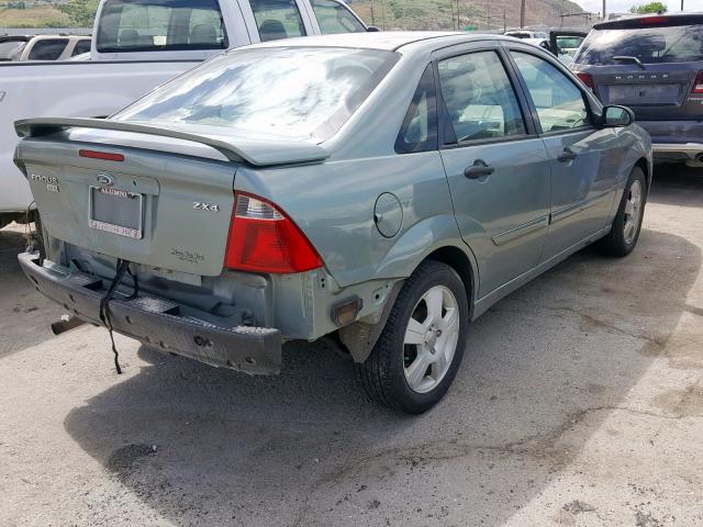 1FAHP34N16W161653 - 2006 FORD FOCUS ZX4 GREEN photo 4