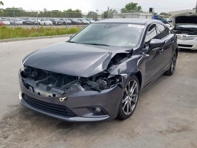 JM1GJ1W59F1181266 - 2015 MAZDA 6 GRAND TO GRAY photo 2