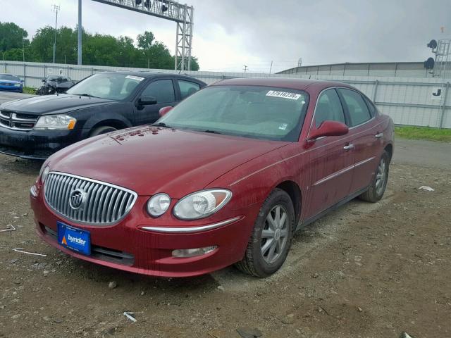 2G4WC582491216080 - 2009 BUICK LACROSSE C RED photo 2