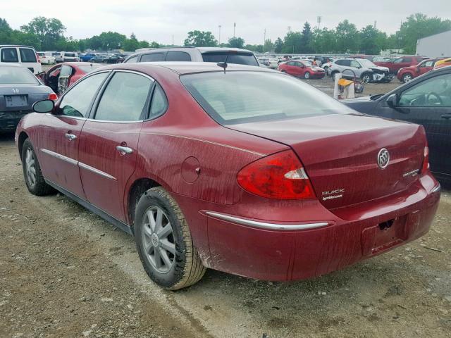 2G4WC582491216080 - 2009 BUICK LACROSSE C RED photo 3