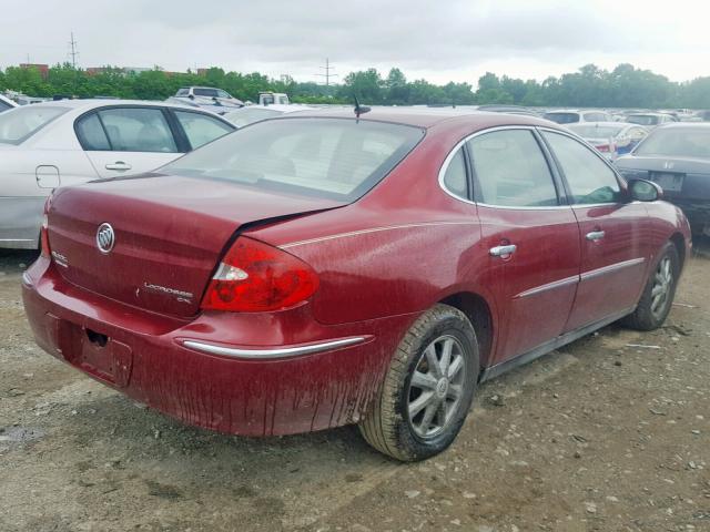 2G4WC582491216080 - 2009 BUICK LACROSSE C RED photo 4
