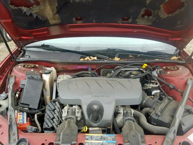 2G4WC582491216080 - 2009 BUICK LACROSSE C RED photo 7