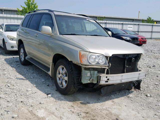 JTEHF21A920081812 - 2002 TOYOTA HIGHLANDER GOLD photo 1