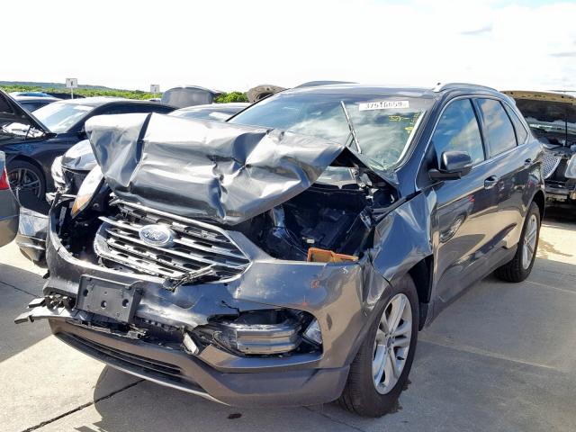 2FMPK3J96KBB68861 - 2019 FORD EDGE SEL GRAY photo 2