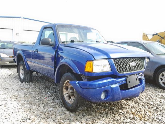 1FTYR10U43PB71945 - 2003 FORD RANGER BLUE photo 1