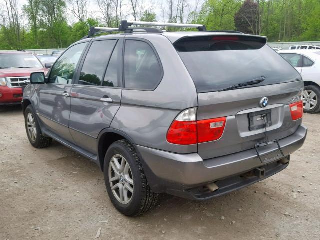 5UXFA13576LY34695 - 2006 BMW X5 3.0I GRAY photo 3