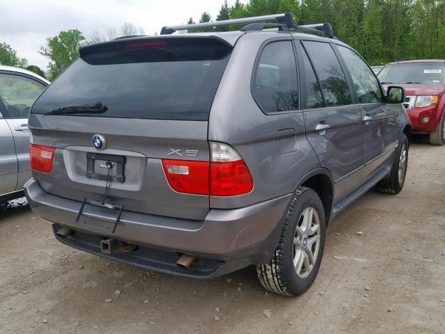 5UXFA13576LY34695 - 2006 BMW X5 3.0I GRAY photo 4