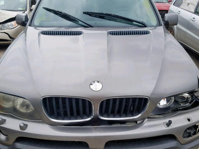 5UXFA13576LY34695 - 2006 BMW X5 3.0I GRAY photo 7