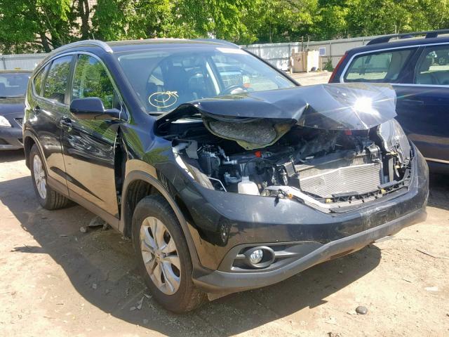 2HKRM4H79EH617086 - 2014 HONDA CR-V EXL BLACK photo 1