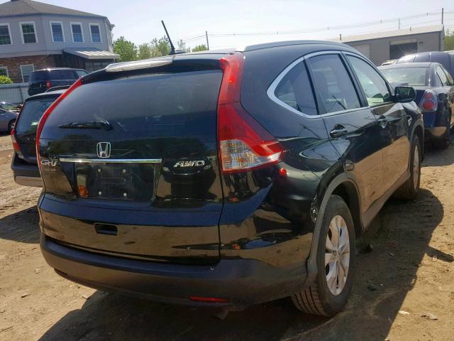 2HKRM4H79EH617086 - 2014 HONDA CR-V EXL BLACK photo 4