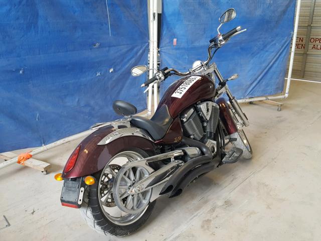 5VPLB26D583002271 - 2008 VICTORY MOTORCYCLES VEGAS LOW RED photo 4