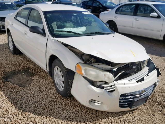 1C3EL46R54N415435 - 2004 CHRYSLER SEBRING LX WHITE photo 1