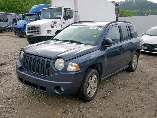 1J8FF47W27D166106 - 2007 JEEP COMPASS BLUE photo 2