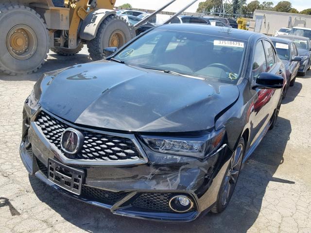 19UUB2F69KA005604 - 2019 ACURA TLX BLACK photo 2