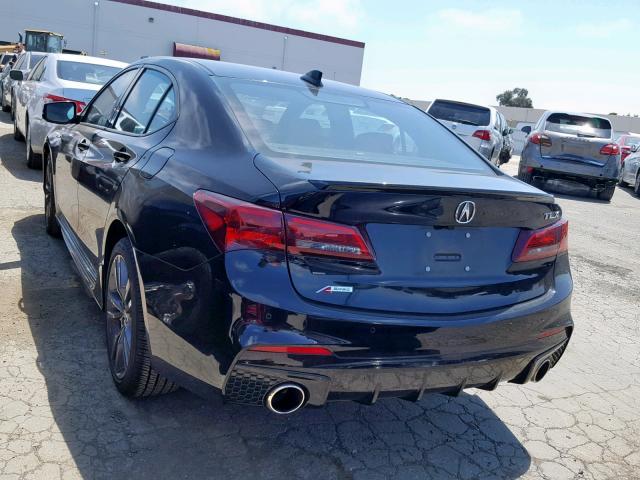 19UUB2F69KA005604 - 2019 ACURA TLX BLACK photo 3