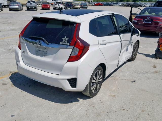 3HGGK5H84FM779992 - 2015 HONDA FIT EX WHITE photo 4