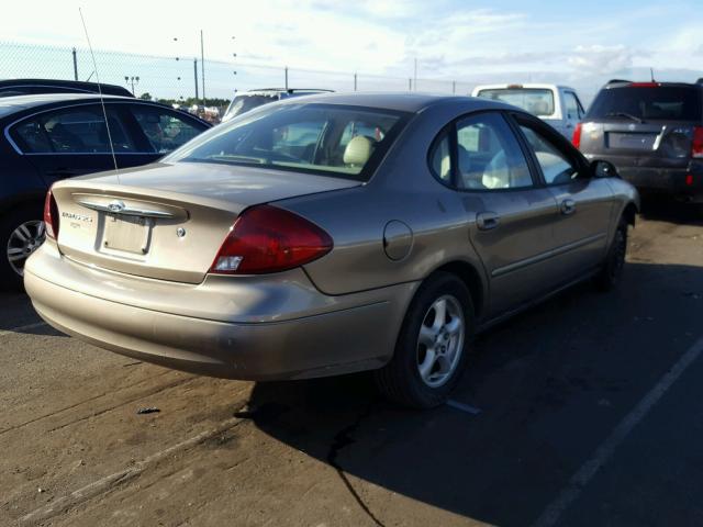 1FAFP55U72A133341 - 2002 FORD TAURUS SES TAN photo 4