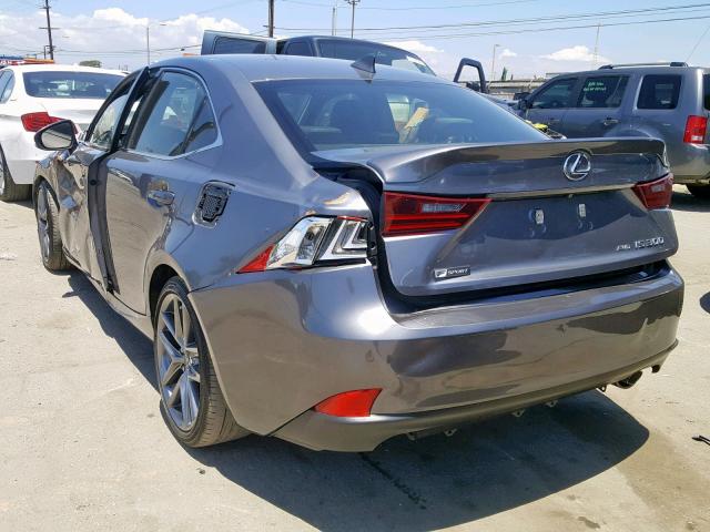 JTHCM1D24G5005474 - 2016 LEXUS IS 300 GRAY photo 3