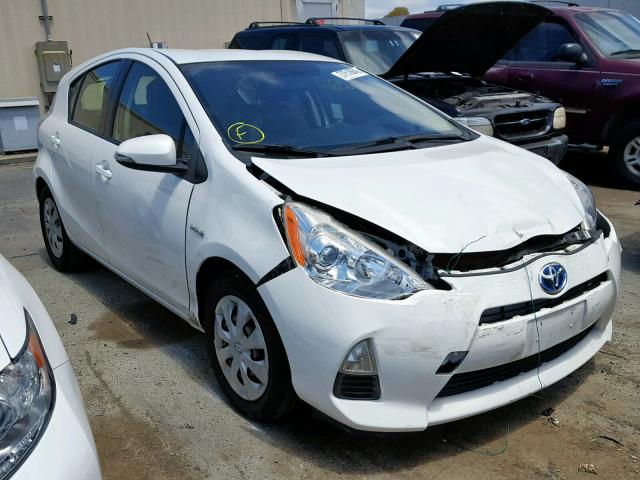 JTDKDTB35D1530809 - 2013 TOYOTA PRIUS C WHITE photo 1