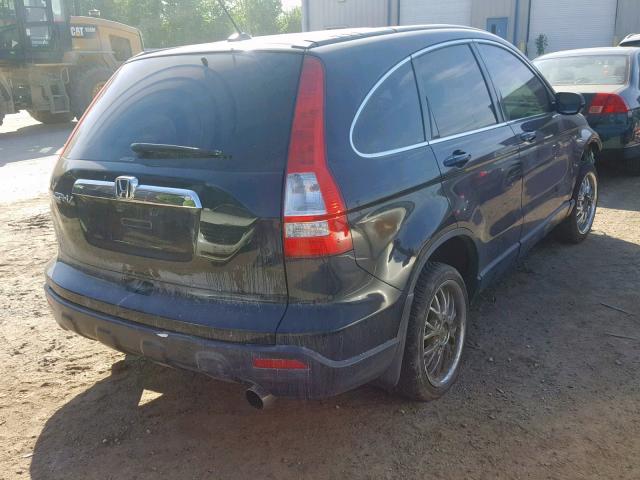 JHLRE48777C113909 - 2007 HONDA CR-V EXL BLACK photo 4