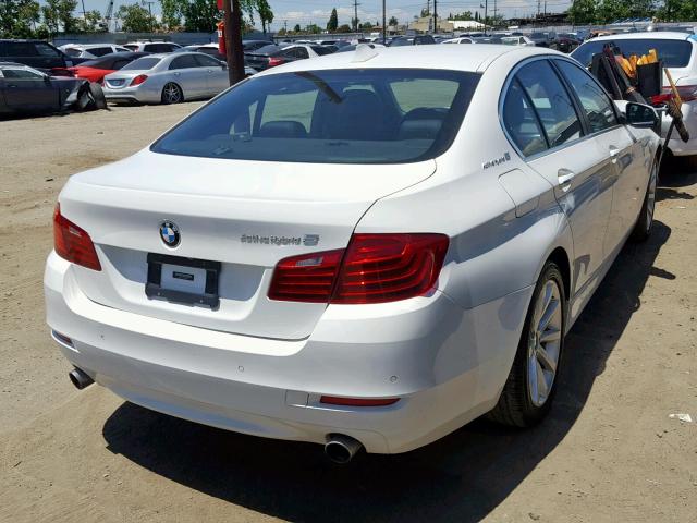 WBA5E1C52ED221021 - 2014 BMW ACTIVEHYBR WHITE photo 4