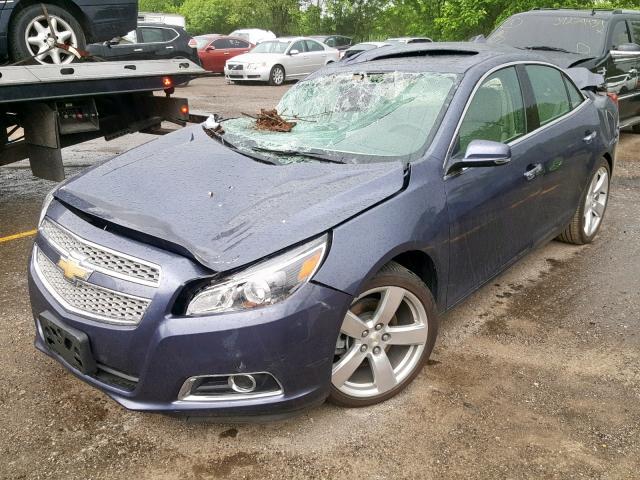 1G11J5SX2DF345177 - 2013 CHEVROLET MALIBU LTZ 蓝色 照片 2