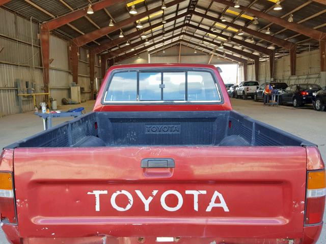 4TAVN13D3PZ140993 - 1993 TOYOTA PICKUP 1/2 RED photo 6