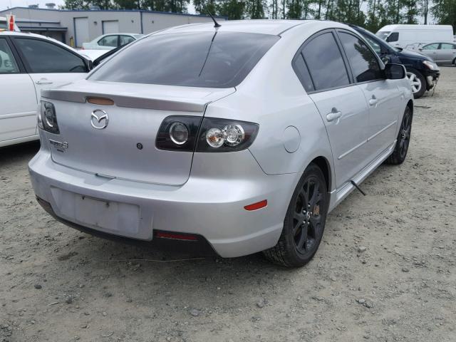 JM1BK323471667346 - 2007 MAZDA 3 S SILVER photo 4