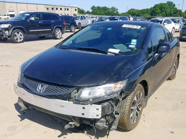 2HGFG3B00DH504622 - 2013 HONDA CIVIC EXL BLACK photo 2