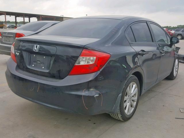 2HGFB2F93CH322705 - 2012 HONDA CIVIC EXL BLACK photo 4