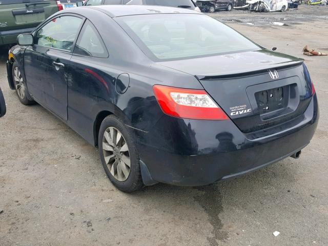 2HGFG1B92AH517628 - 2010 HONDA CIVIC EXL BLACK photo 3