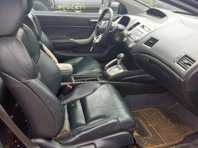 2HGFG1B92AH517628 - 2010 HONDA CIVIC EXL BLACK photo 5