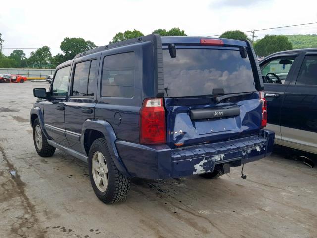 1J8HG48K46C173502 - 2006 JEEP COMMANDER 蓝色 照片 3
