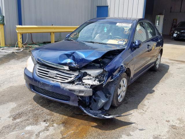 KNAFE121775436474 - 2007 KIA SPECTRA EX BLUE photo 2