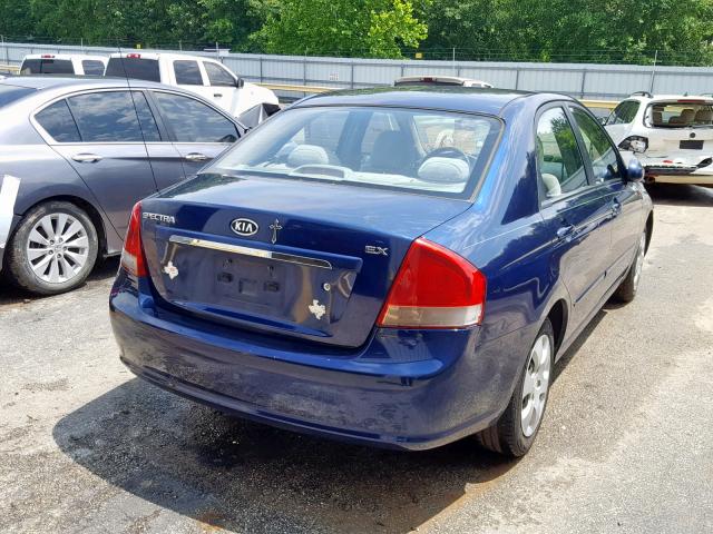 KNAFE121775436474 - 2007 KIA SPECTRA EX BLUE photo 4